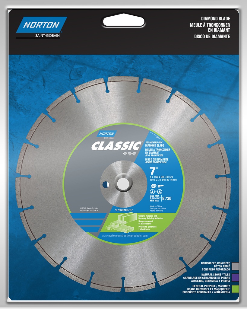Norton 02786 Segmented Rim Diamond Saw Blade
