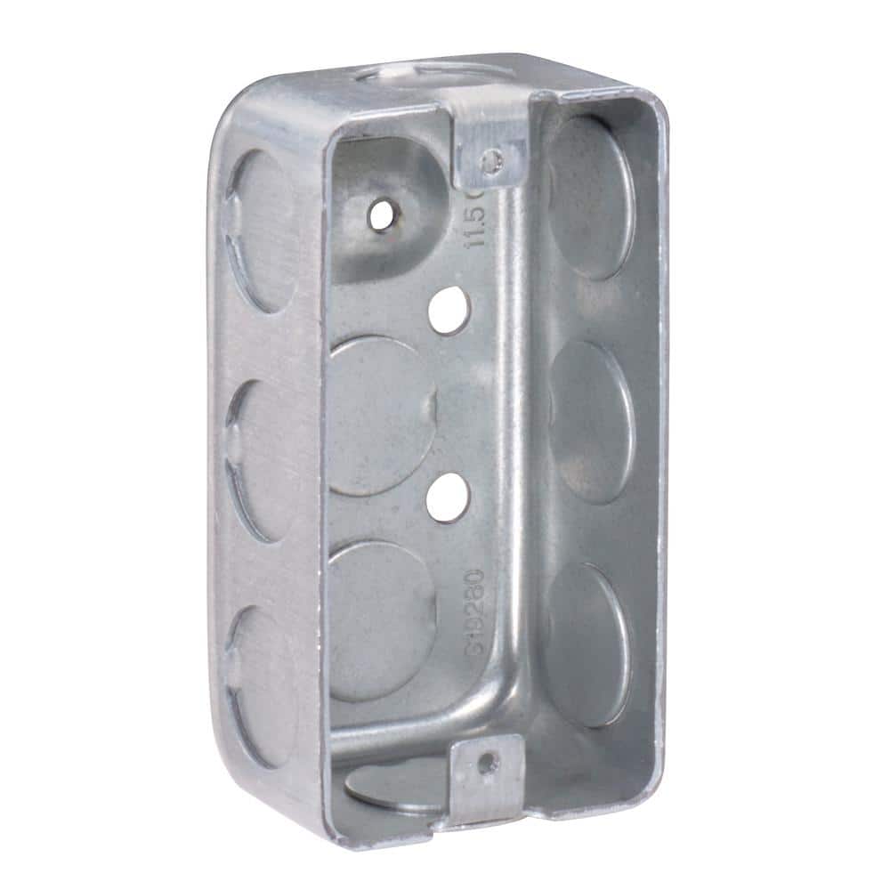 Southwire G19280-UPC 4 X 2 X 1.5 in. Steel Metallic 1-Gang Drawn Handy Box
