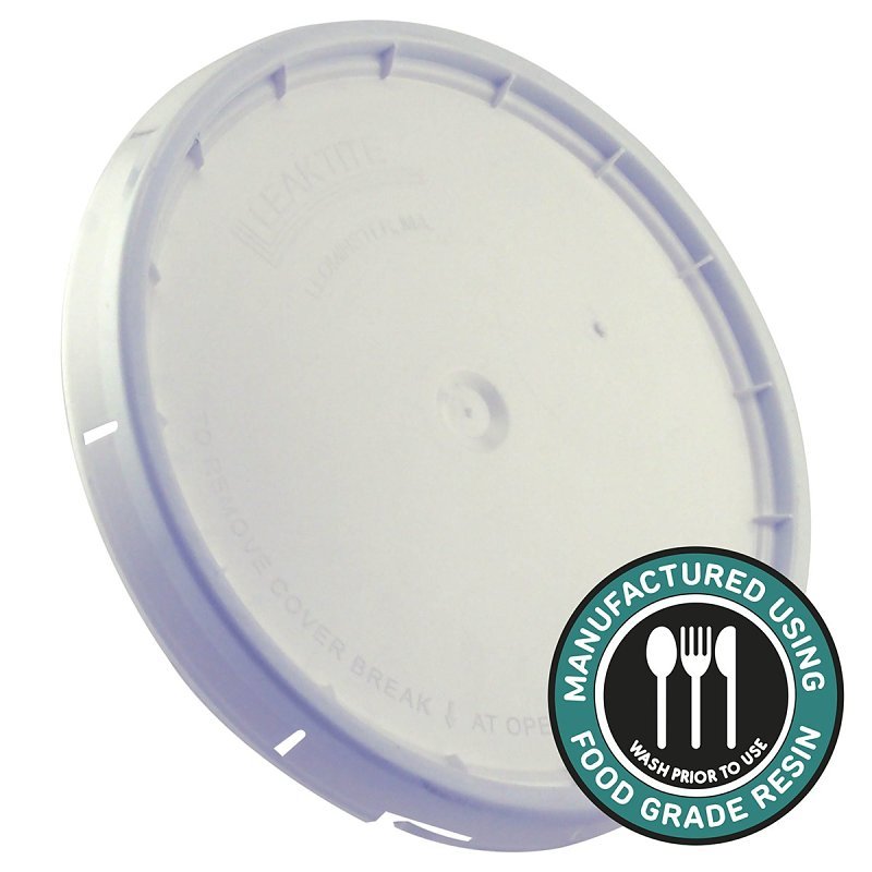 [2497642] Leaktite White 5 Gal Food Safe Bucket Lid