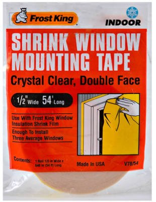 Frost King Clear Double-Sided Indoor and Outdoor Mounting Tape 1/2 in. W X 54 Ft. L
