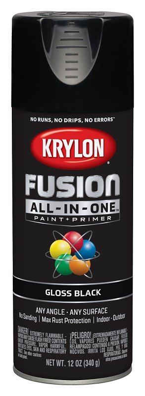 PAINT SPRY GLOSS BLACK 12OZ   
