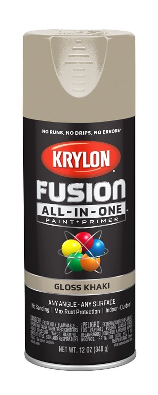 PAINT SPRY GLOSS KHAKI 12OZ   