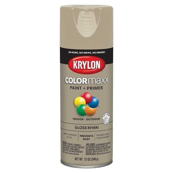 PAINT SPRY GLOSS KHAKI 12OZ   