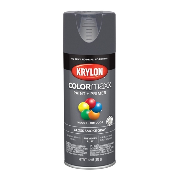 PAINT SPRY GLS SMOKE GRAY 12OZ