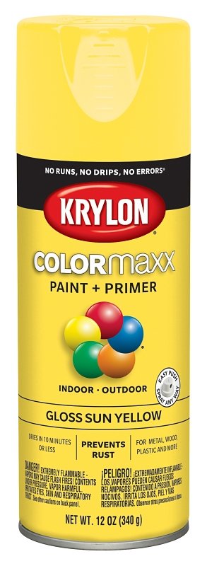 PAINT SPRY GLS SUN YELLOW 12OZ