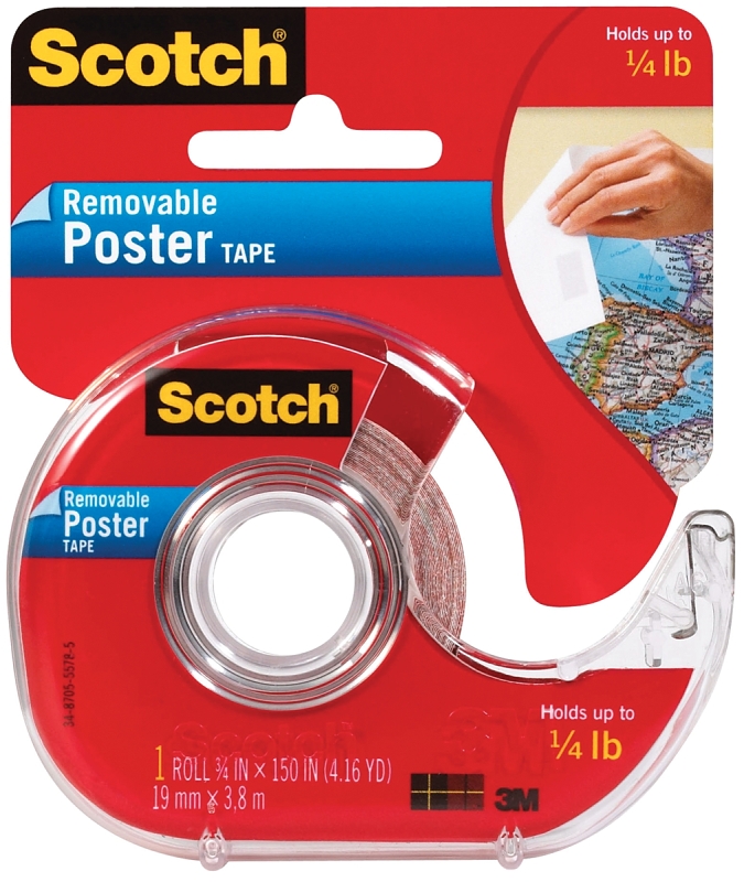TAPE POSTER DBL STCK 3/4X150IN