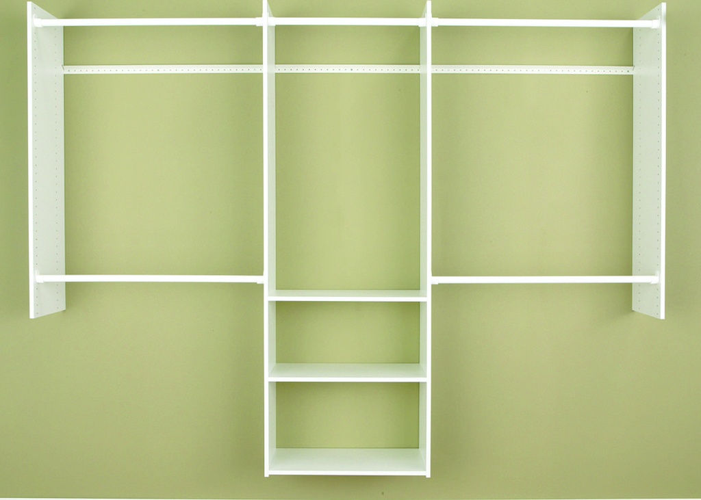 CLOSET ORGANIZE DLX 4FT-8FTWHT