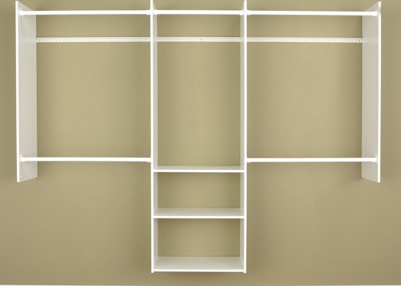 CLOSET ORGANIZE DLX 4FT-8FTWHT