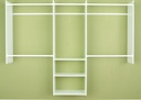 CLOSET ORGANIZE DLX 4FT-8FTWHT