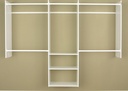 CLOSET ORGANIZE DLX 4FT-8FTWHT
