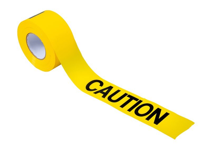 TAPE CAUTION 1000FT BARRICADE 