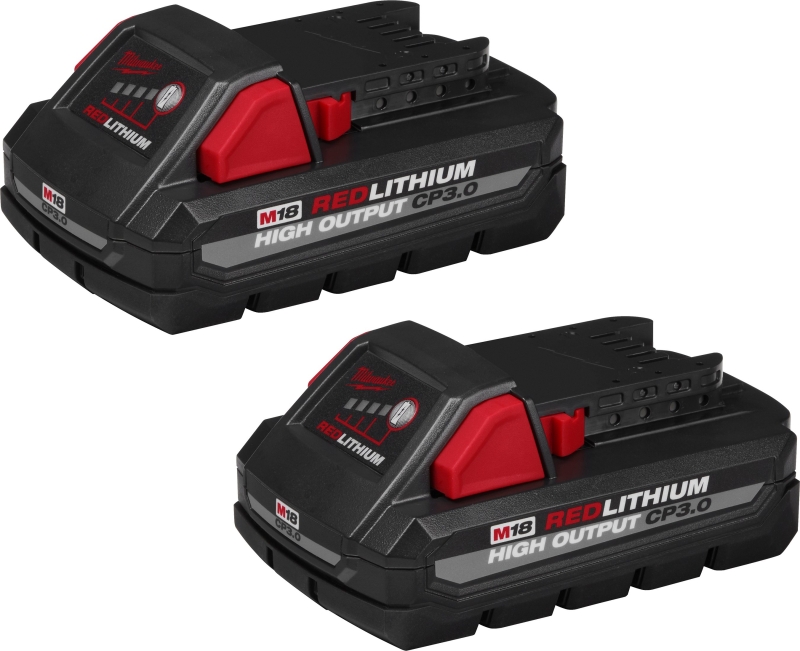 BATTERY LI-ION RED/BLK 18V 2PK