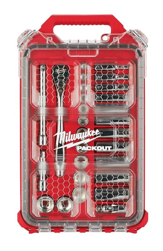 SOCKET/RATCHET SET W/ORG 28PC 