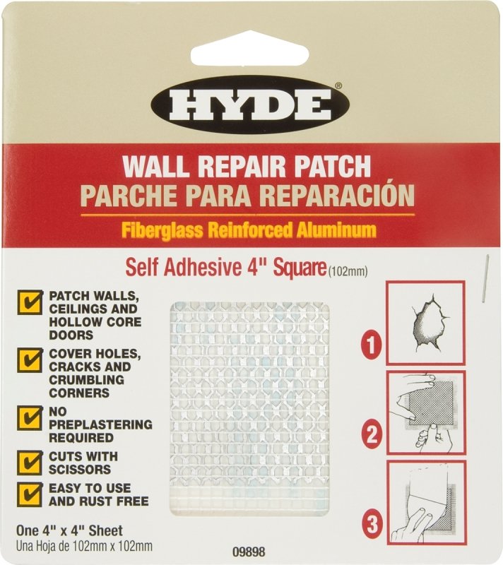 PATCH DRYWALL ALUM 4X4 INCH   