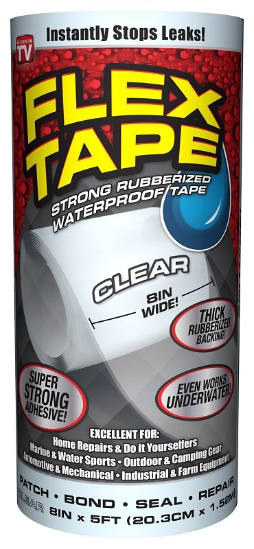 [9319393] TAPE FLEX WTRPRF CLEAR 8INX5FT