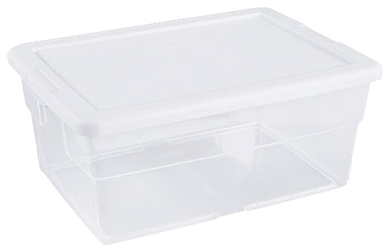 [5307657] BSKT STORAGE BOX 16QT WHITE   