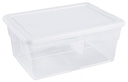 BSKT STORAGE BOX 16QT WHITE   