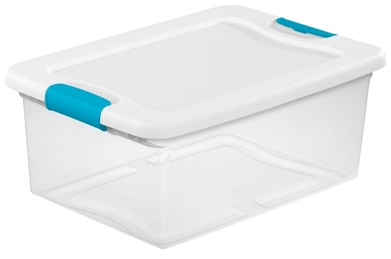 [4387106] BOX LATCHING W/LID PLSTC 15QT 