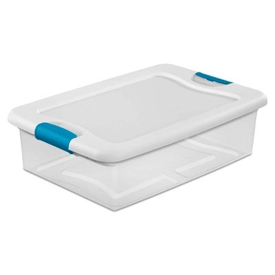 BOX LATCHING W/LID PLSTC 32QT 