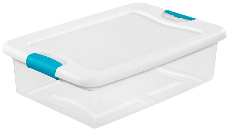 [4387114] BOX LATCHING W/LID PLSTC 32QT 