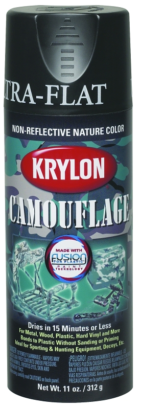 PAINT SPRAY CAMO FLAT BRN 12OZ