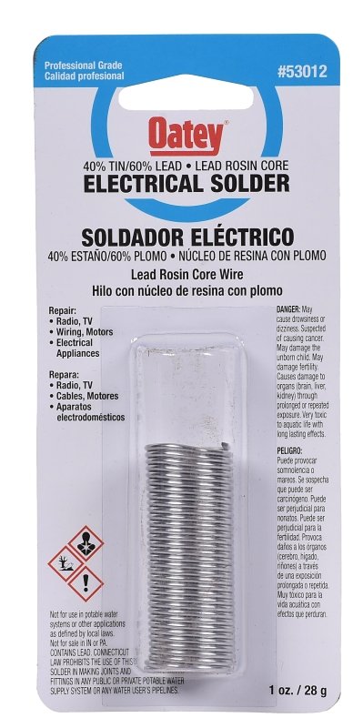 [6713333] SOLDER ELECTRICAL 40/60 1OZ   