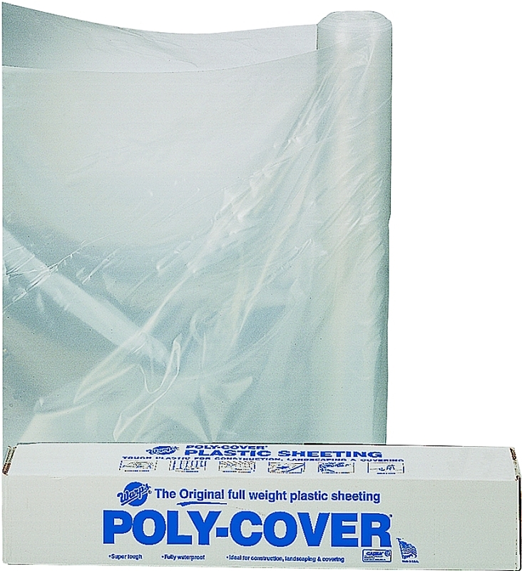 POLY FILM 16X100FT 4MIL CLEAR 