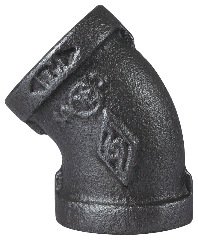 ELBOW 45DEG BLACK 3/4         