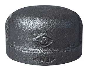 CAP BLACK MALLEABLE 1-1/4     