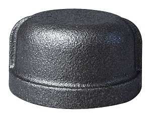 CAP BLACK MALLEABLE 1-1/2     
