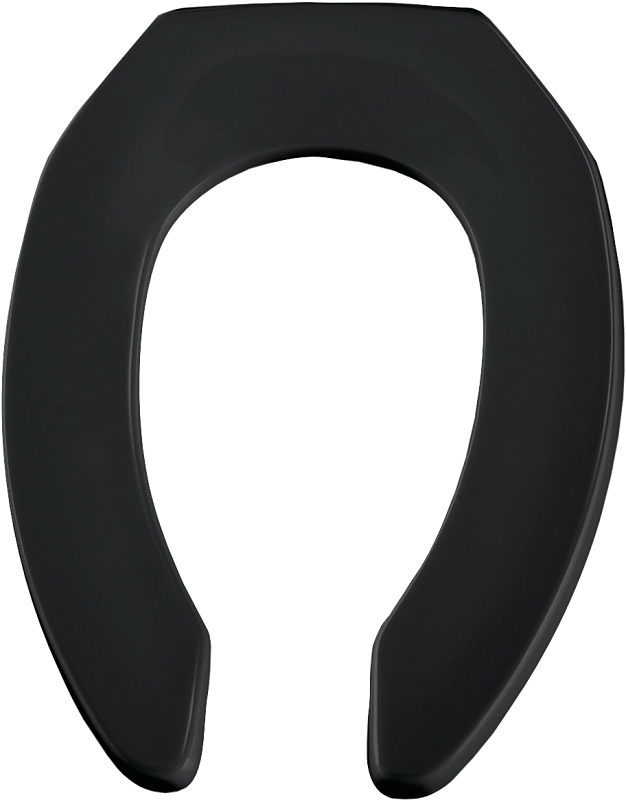 TOILET SEAT ELONG PLASTIC BLCK