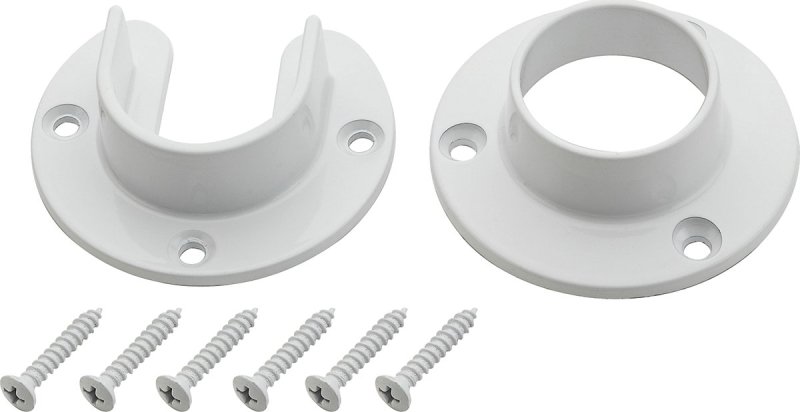 [2049500] FLANGE SET WHITE              
