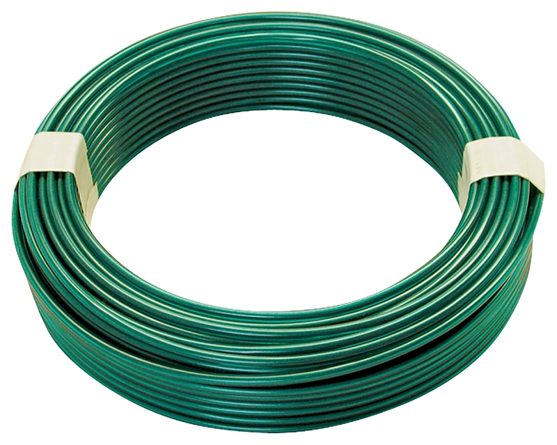 WIRE STEEL GREEN VINYL 100 FT 