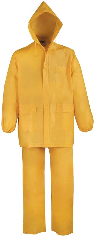[6571046] RAINSUIT PVC 2PC YELLOW MEDIUM