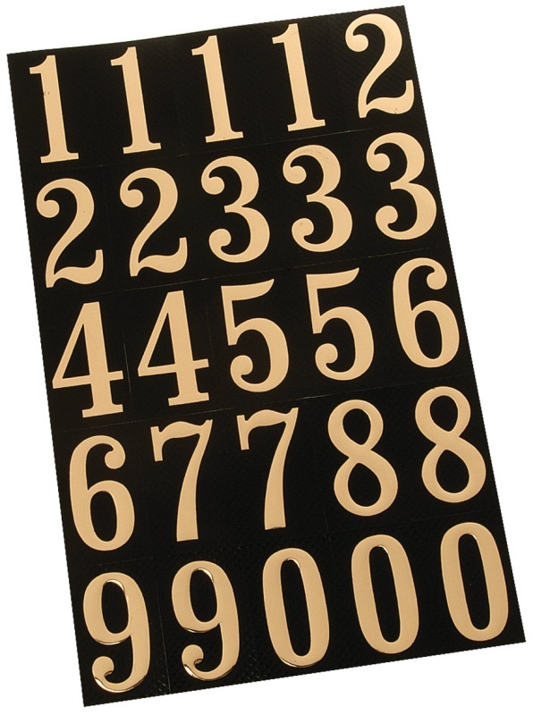 NUMBER MYLAR 2IN SELFSTK GOLD 