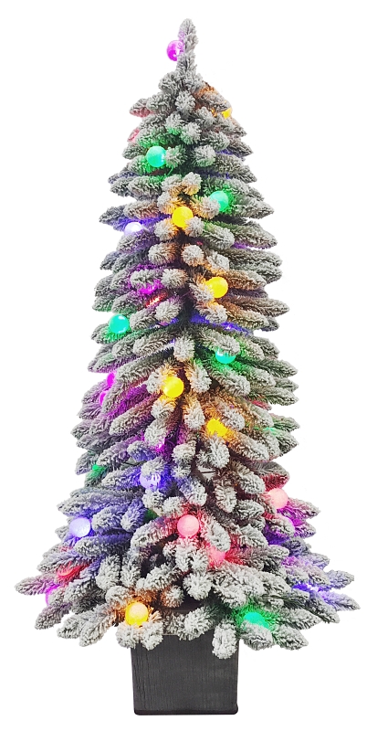 TREE POTTED ALPINE FLOCKED 5FT