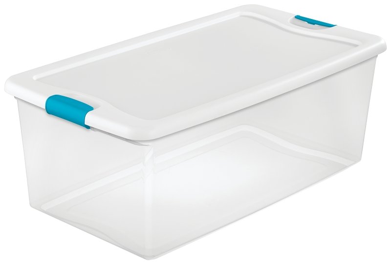 BOX LATCHING W/LID PLST 106QT 