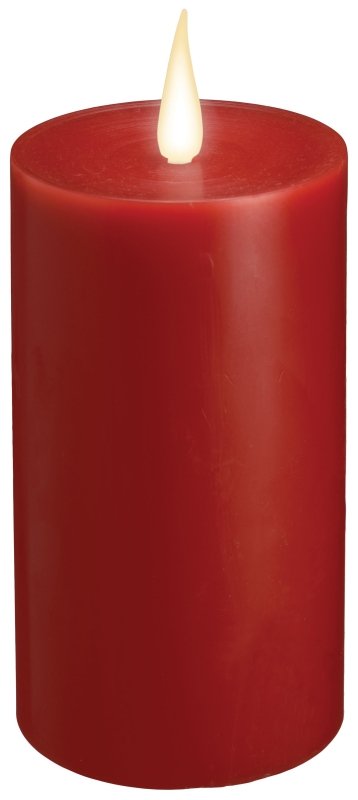 CANDLE PLR JPG FLM LED RED 6IN
