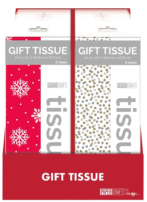 TISSUE GIFT 6-DESIGN ASSORTED 