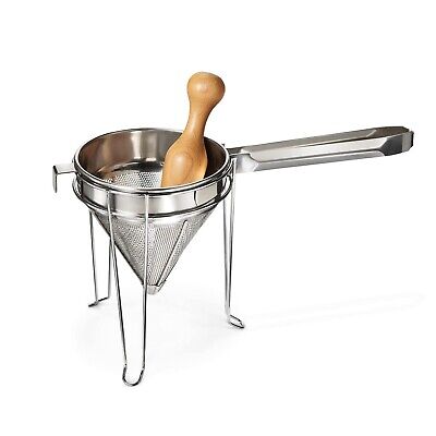 WESTON Stainless Steel Cone Strainer & Pestle Set