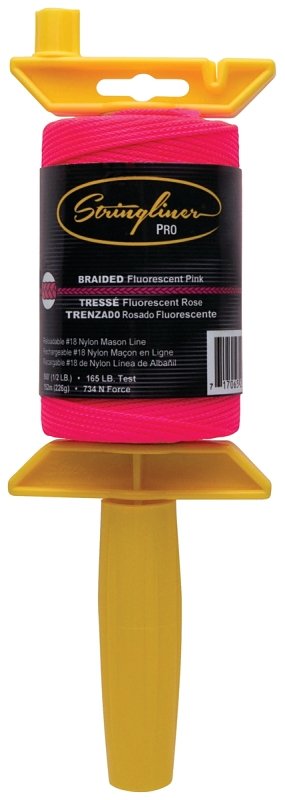 [1586007] REEL LINE 500FT PINK BRAIDED  