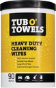 TUB O'TOWELS CLEAN WIPES 90CT 