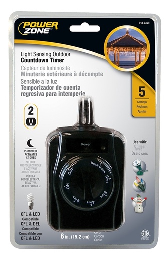 [9132499] TIMER OUTDOOR PHOTOCELL 2OUTLT