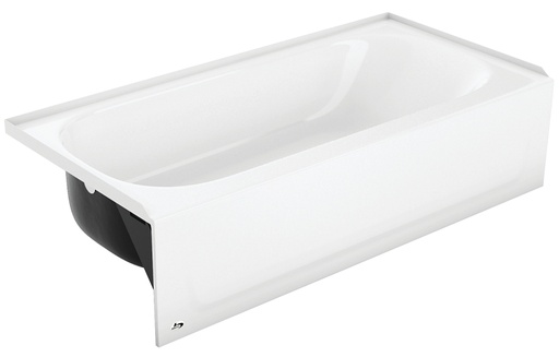 [5456900] BATHTUB LH WHITE STEEL ALOHA  