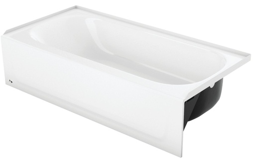 [1079714] BATHTUB RH WHITE STEEL ALOHA  