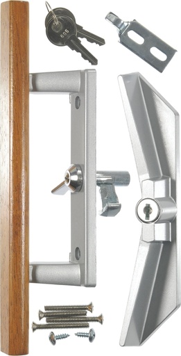 [6546196] DOOR HANDLE PATIO KEYED/BALCK 