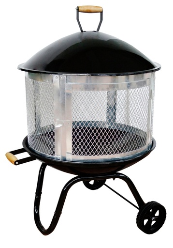 [2169993] FIREPIT OUTDOOR STEEL 28 INCHS