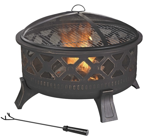 [3465127] FIREPIT ROUND STEEL 32IN      