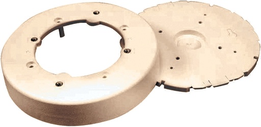 [4218350] IVORY CIRCULAR FIXTURE BOX    