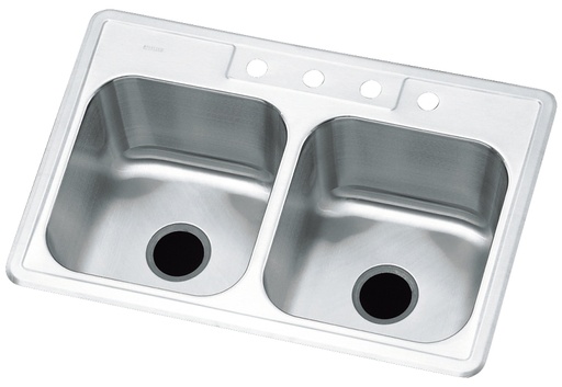 [6474647] KITCKEN SINK SS DBL 8IN       